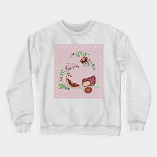 Beautiful Folk Pattern Crewneck Sweatshirt